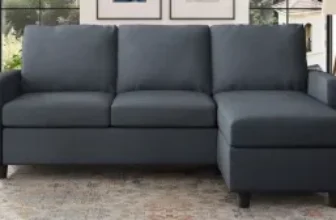 Honbay Convertible Sectional Sofa in Mid Dark Grey for $255