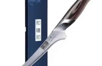 HOSHANHO 7″ High Carbon Stainless Steel Boning Fillet Knife for $25