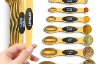 Howgoody Magnetic Measuring Spoons Set with N45 Magnets for $8.99