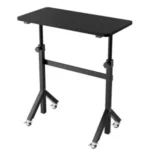 Huanuo 31.5″ Adjustable Height Portable Rolling Standing Desk for $30
