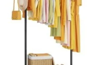 Hyseyy Rolling Garment Rack for $20.99 – Save 58%