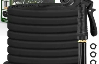 100′ Itsonestep Flexible Garden Hose with 10 Function Nozzle for $25