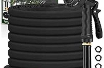 ItsOneStep 100ft Lightweight Flexible Garden Hose with 10 Nozzle for $24.99