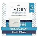 Ivory Gentle Bar Soap Original Scent, 3-Count for $2.37