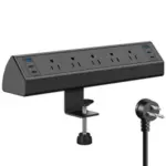 Jgstkcity 5-Outlet Desk Clamp Power Strip with 4x 20W USB-C Ports for $30
