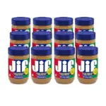 Jif Crunchy Peanut Butter 16 oz Jar – 12 Count Case for $17.55