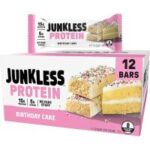 Junkless Birthday Cake Protein Bars – 12 Bars for $13.50