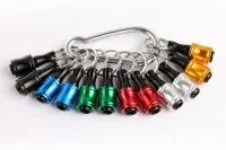 Katerk 12-Piece Hex Shank Keychain Screwdriver Bits Holder for $9.28