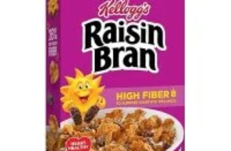 Kellogg’s Raisin Bran High Fiber Cereal 20.9oz $6.58