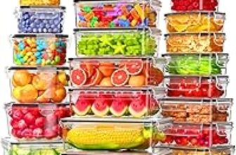 Kemethy 50-Piece Airtight Food Storage Container Set – Now $26.99