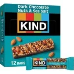 KIND Healthy Snacks Dark Chocolate Nuts and Sea Salt Bars, 12-Count for $9.49
