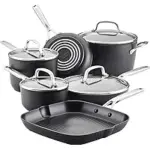 KitchenAid 10-Piece Hard Nonstick Cookware Set for $209.99