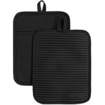 KitchenAid Ribbed Soft Silicone Pot Holder Set (2-Pack) for $7.69