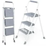 KMFurnila 3-Step Folding Step Ladder for $30 – Supports up to 800lbs