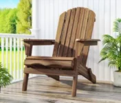 Ktaxon Patio Wood Adirondack Chair Now $50 with Free Shipping