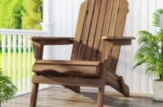 Ktaxon Patio Wood Adirondack Chair Now $50 with Free Shipping
