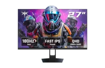 KTC 27″ QHD Gaming Monitor with 180Hz Refresh Rate for $91