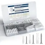 Kviceo 264-Piece Drywall Anchor & Screw Kit for $5.99