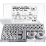 Kviceo Stainless Steel Flat Washer Set for $5.99