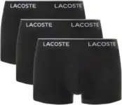 Lacoste Men’s Casual Classic Cotton Stretch Trunks 3-Pack for $17