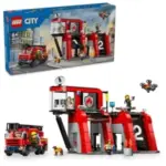 843-Piece LEGO City Fire Station Building Set for $64