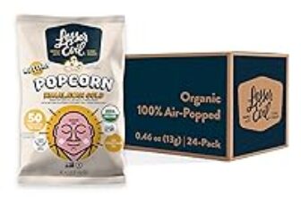 24-Pack LesserEvil Himalayan Gold Salt Organic Popcorn for $6.82