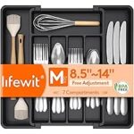 Lifewit 7-Slot Expandable Silverware Drawer Organizer for $2.98