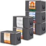 Lifewit 6 Pack Clothes Storage Bins with Lids for $7.99