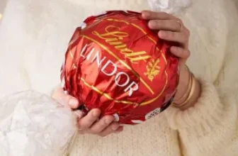 Lindt Lindor Holiday Milk Chocolate Truffle Candy Maxi Ball 8.8 oz for $7.37