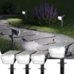 Linkind 60-LED Solar Outdoor Spot Lights (Cool White, 4-Pack) for $16.99