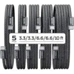 Lisen 60W USB-C Cables 5-Pack Now Only $7.49