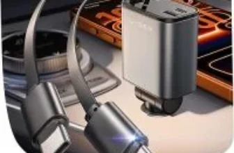 Lisen 69W Retractable Dual USB-C Cable Car Charger for $12.95