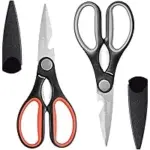 LIVINGO 8-inch Kitchen Scissors – 2-Pack for $4.99
