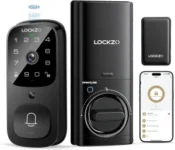 Lockzo 3-in-1 WiFi Doorbell Keyless Entry Smart Lock with Camera for $75 $90