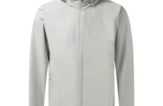 M MAELREG Men’s Water Resistant Hooded Lightweight Jacket Windbreaker for $16