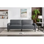 Mainstays Barlow Futon in Gray Linen Fabric for $116.50