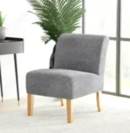 Mainstays Slipper Accent Chair in Gray for $42