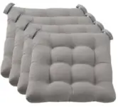 Set of 4 Mainstays Textured Chair Seat Cushions for $16