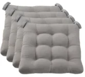 Set of 4 Mainstays Textured Chair Seat Cushions for $16