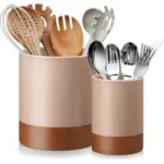 Malacasa 7.3″ + 5.5″ Ceramic Kitchen Utensil Holder for $15.89