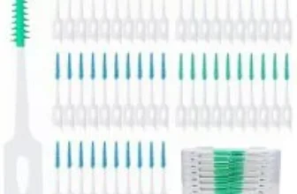 Maoerdental Dual-Use Interdental Soft Silicone Brushes/Floss Picks – 300 Pieces for $4.04