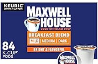 84-Count Maxwell House Breakfast Blend Mild Roast K-Cup Coffee Pods – $37.98 at Amazon