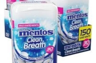 Mentos Clean Breath Sugarfree Hard Mint 150-Count $17.96