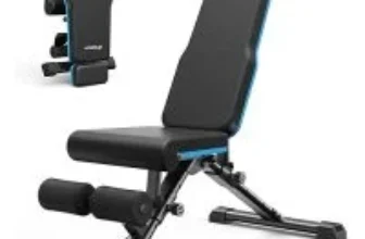 Merach Adjustable Weight Bench with 990lbs Capacity for $59.99