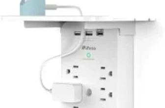 Mifaso 6-Outlet 3-USB Wall Outlet Extender & Surge Protector with Shelf – $9.99 (Prime Exclusive)