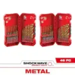 Milwaukee Shockwave Impact Duty Titanium Drill Bit Set – 46 Pieces for $37.83