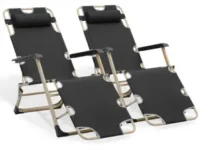 Set of 2 MoNiBloom Folding Lounge Chairs for $44