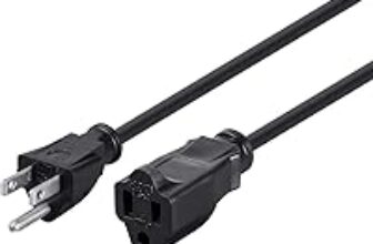 Monoprice 6ft 16AWG Power Extension Cord Cable for $4.65