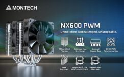 [CPU Cooler] MONTECH NX600 Dual-Tower CPU Air Cooler – $25.30 (FS w/Prime)