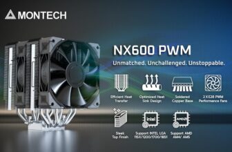 [CPU Cooler] MONTECH NX600 Dual-Tower CPU Air Cooler – $25.30 (FS w/Prime)